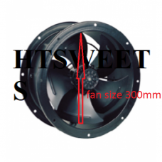 AXIAL FAN YWF4E-300S-92/35-T,Industrial Duct Fan Cased Axial Commercial Kitchen Canopy Extractor (SUCTION)