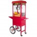 SUMTASA Popcorn machine With Cart ET-POP6A-R-C : 6-8 oz