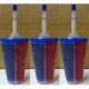 SPLIT Slush Yard Cups 12OZ x 48 cups with lid and straw SPLIT Slush Yard Cups 12OZ x 48 cups with lid and straw