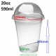 Plastic PET cups & Dome Lids Plain. 20oz (590ml) Plastic PET cups & Dome Lids Plain. 20oz (590ml)