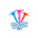 PALM TREE NEON Twist Slush yard cup 12oz (350ml) HT32 x 80 cups with lid and straw PALM TREE NEON Twist Slush yard cup 12oz (350ml) HT32 x 80 cups with lid and straw